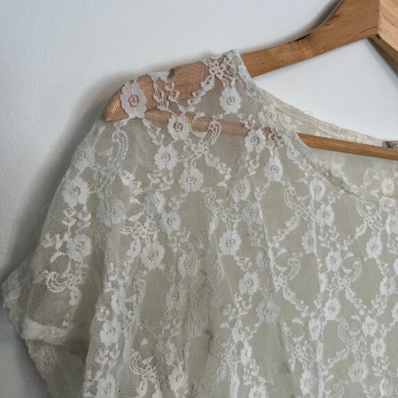 Inside Collection. Floral Pattern Lace Swim Cover-Up. Size M. Womens. - Picture 1 of 6